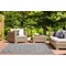 World Rug Gallery Medallion Design Indoor/Outdoor Area Rug  5' x 7' Blue 415BLUE5X7 - alternate 5